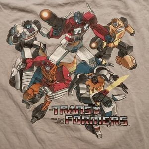 TRANSFORMERS T-SHIRT - XL // Retro Cartoon Action Figure Robot Cars Tee Shirt